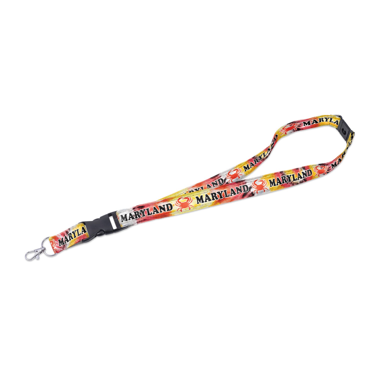 Maryland Flag Crab Key Ring Mini Lanyard